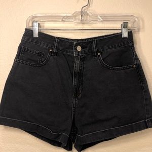 Black High Waisted Shorts